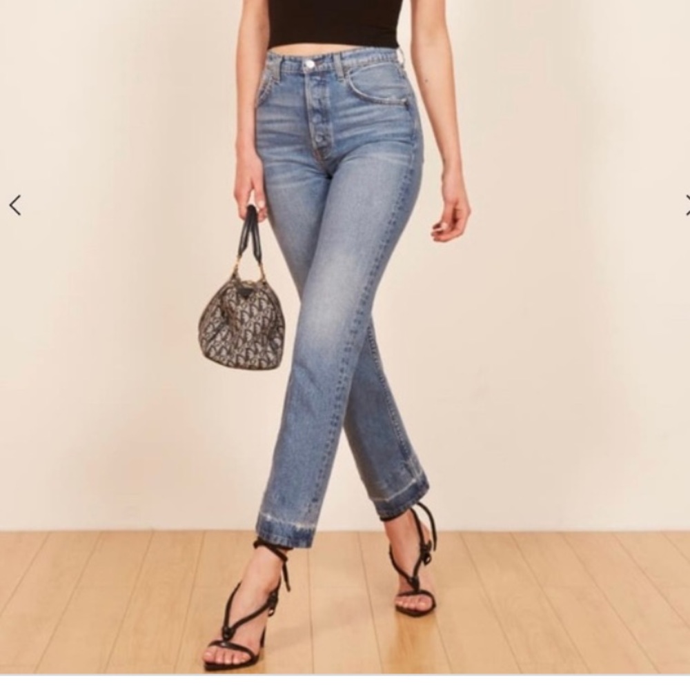 Cynthia high waisted relaxed jeans - Antigua wash